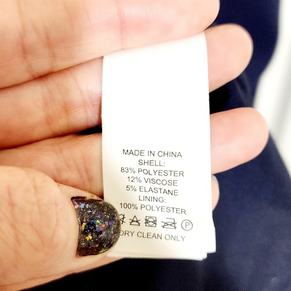 KATE SPADE SIZE 10 DRESS DARK BLUE MIDI - Picture 9 of 10